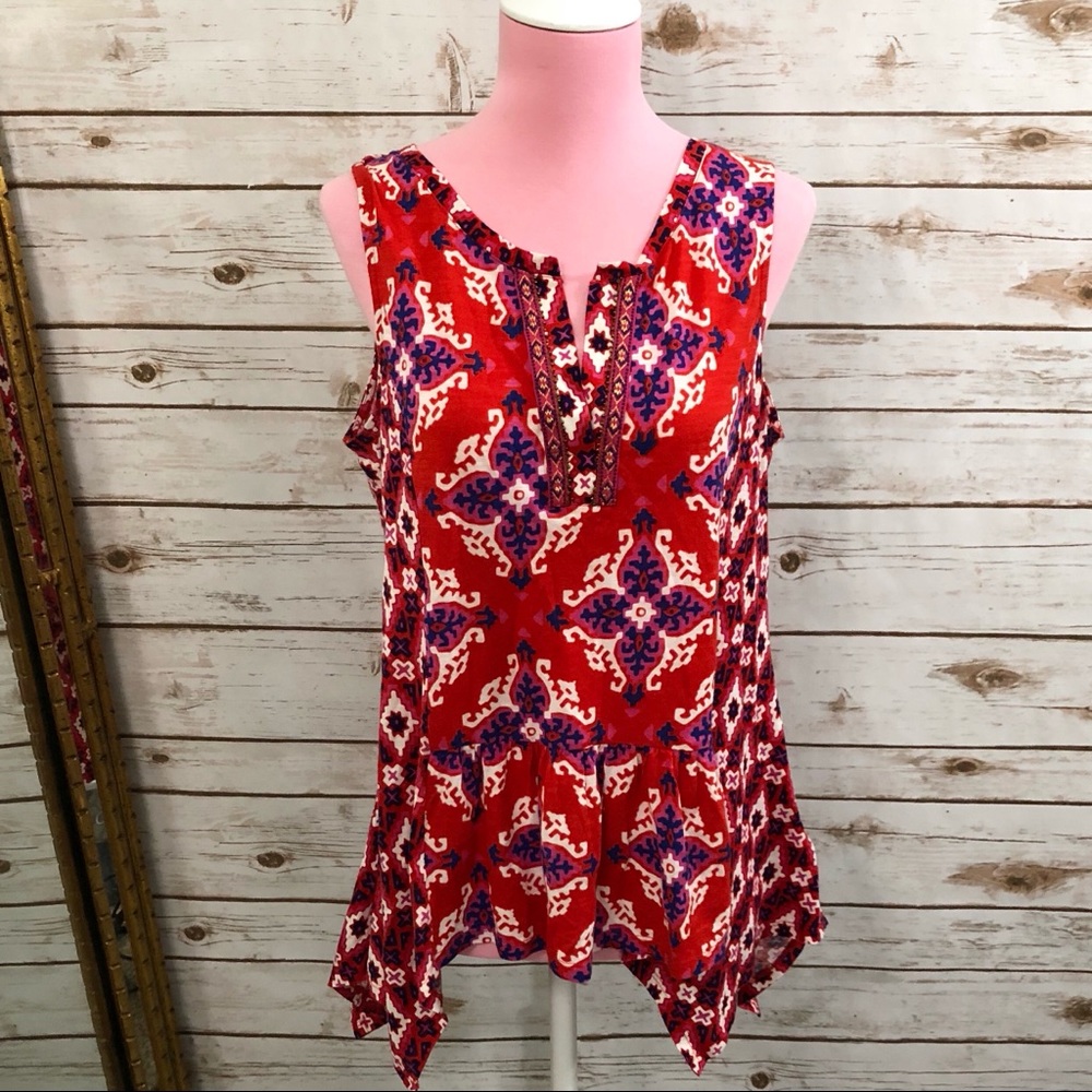 Anthropologie • Akemi + Kin Galapa Cotton Model Split Tank - Picture 3 of 7